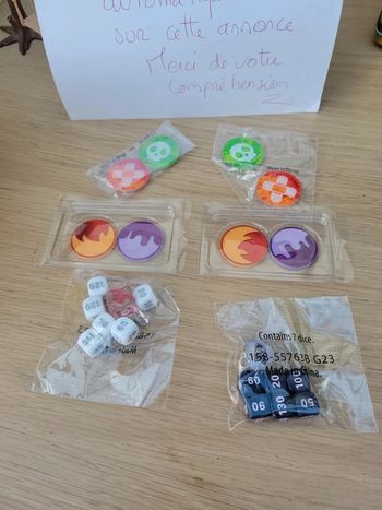 Gros lot accessoires jeu de carte pokemon dé jeton marqueur
