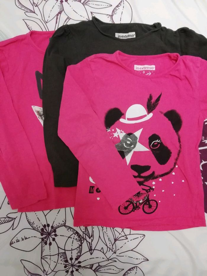 3 hauts in extenso manches longues