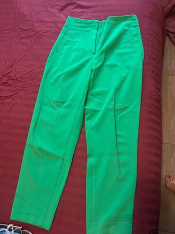 Pantalon à pince vert