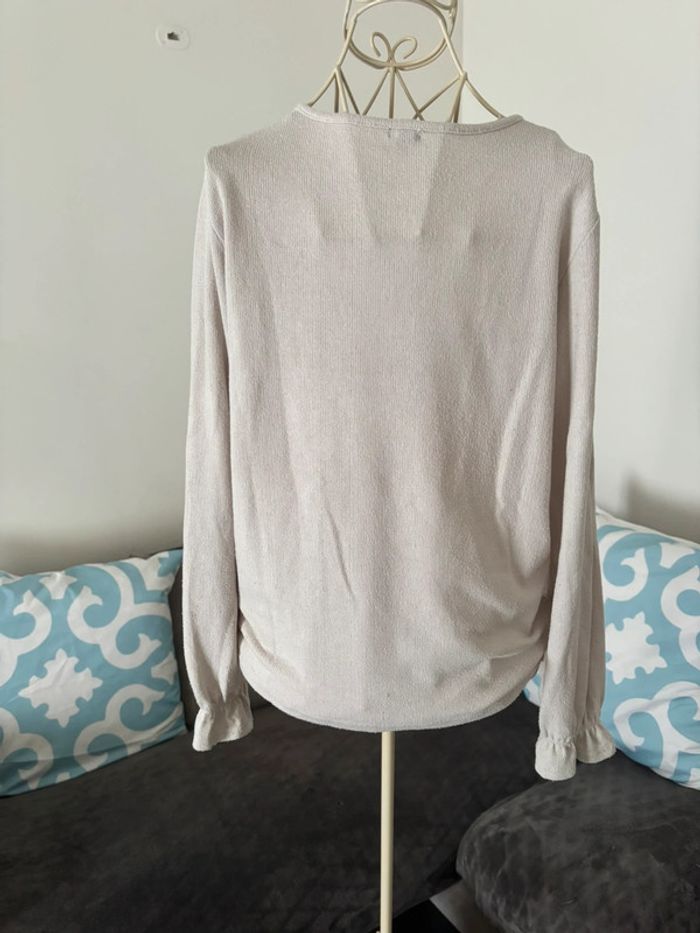 Pull léger Kiabi taille 12 ans , crème beige , fille - photo numéro 3