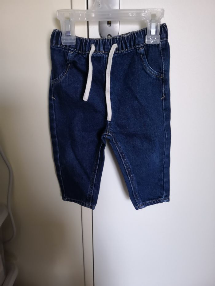 Pantalon jean style jogging (Bleu) 9 mois (74 cm) Kiabi