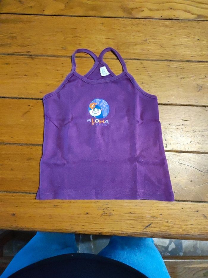 Debardeur violet 8ans