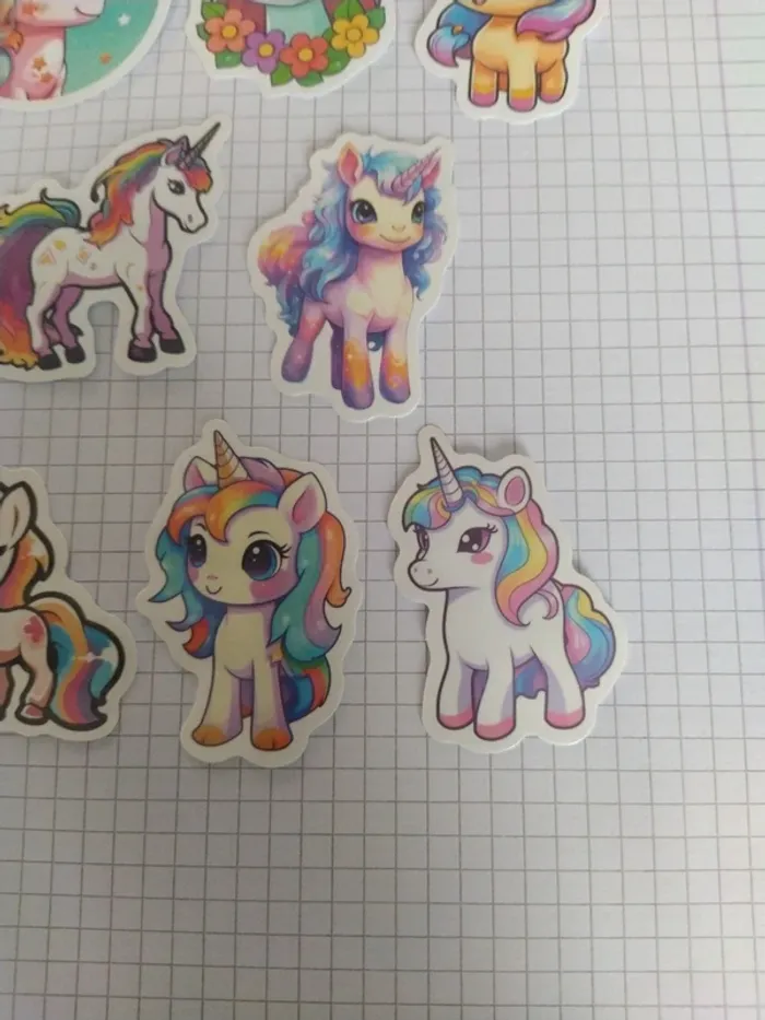 Lot de stickers licornes (lot A) - photo numéro 4