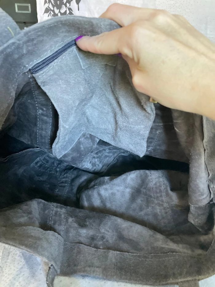 Sac en Daim - Comme neuf Real Leather - photo numéro 7