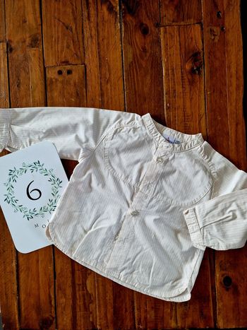 Chemise bébé col Mao 6 mois