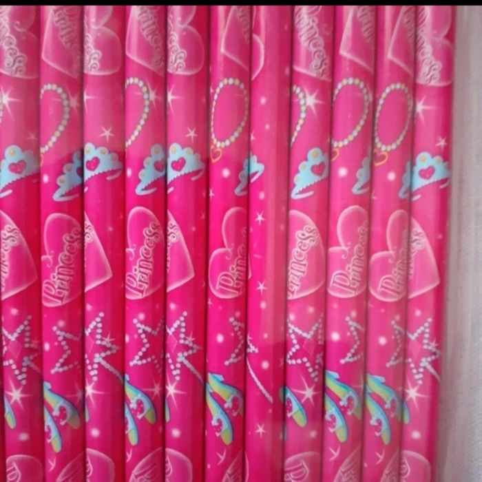 Papeterie Enfant: 12 Crayons-gomme"Princesse" + 2 Crayons/Embouts Frozen - photo numéro 5