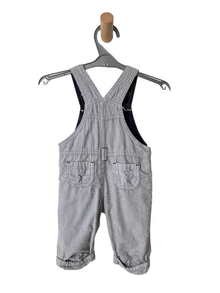 Salopette confortable en velours gris clair - Sergent Major 3 mois (60cm) - photo numéro 3