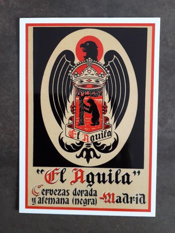 Carte postale affiche publicitaire ancienne