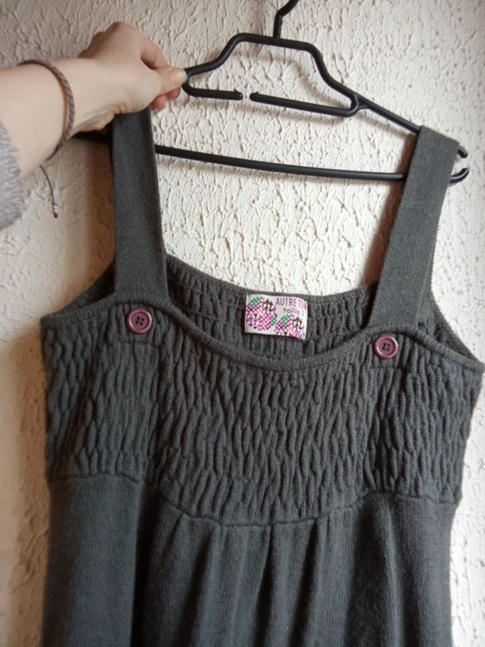 Robe courte grise - Autre Ton - photo numéro 3