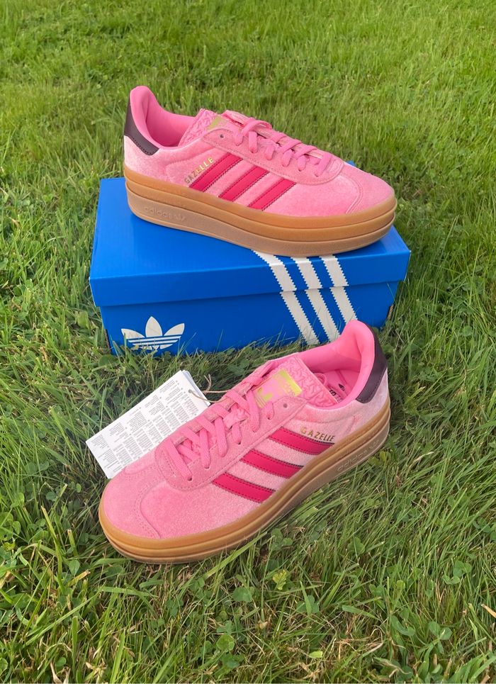 Adidas Gazelle Bold Bmiss Pink / Ruby red / Maroon - 36 2/3 - photo numéro 4