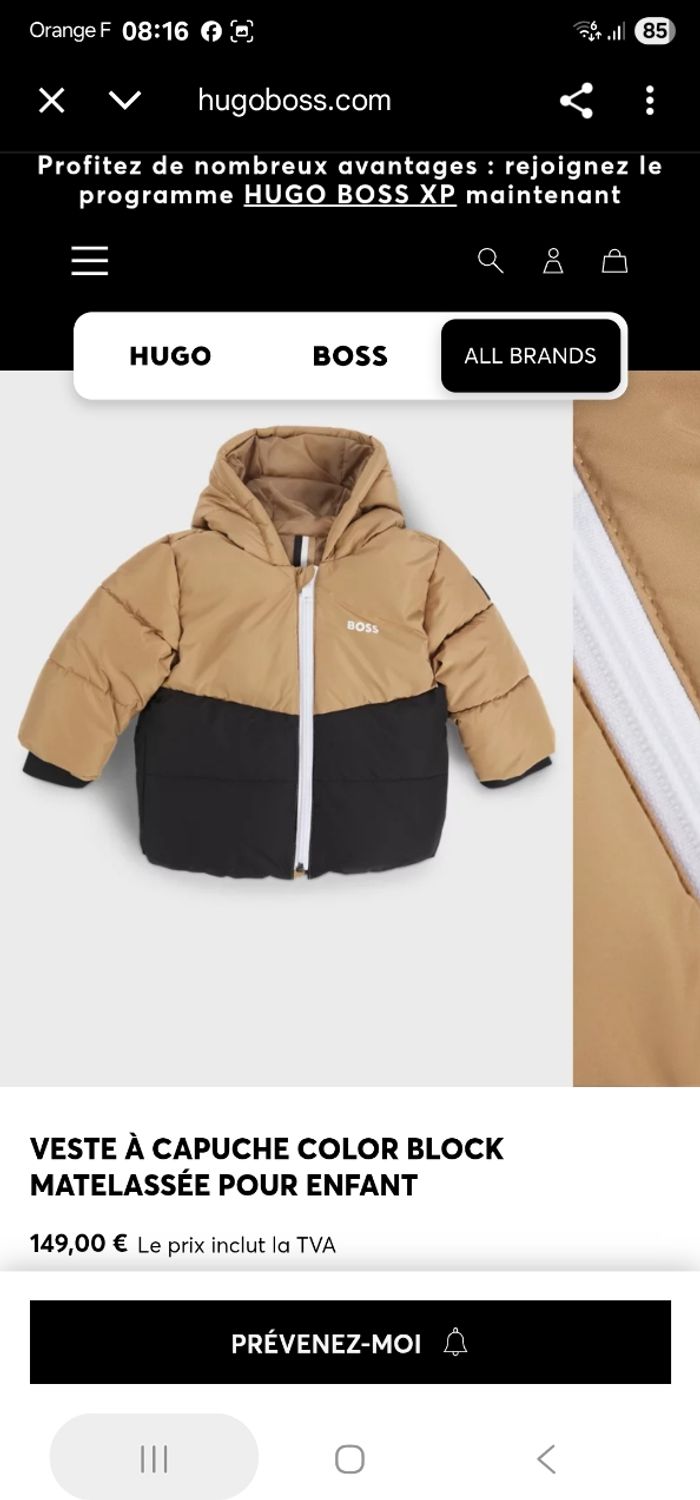 Doudoune Hugo boss - photo numéro 4