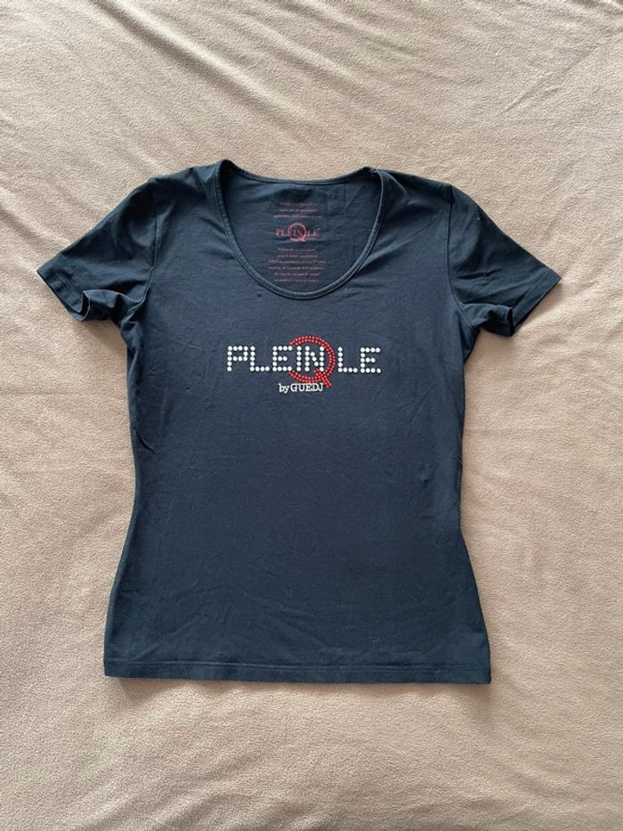 T-shirt noir femme Plein le Q by Guedj taille M