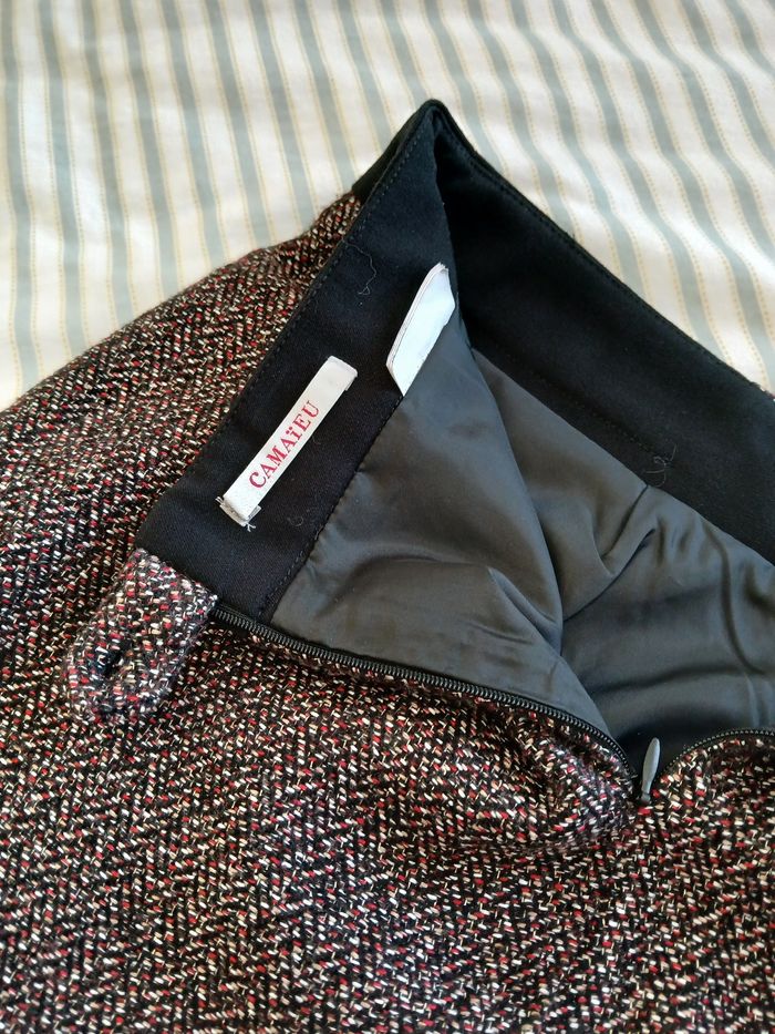 Jolie jupe chinée, taille 40 - photo numéro 6