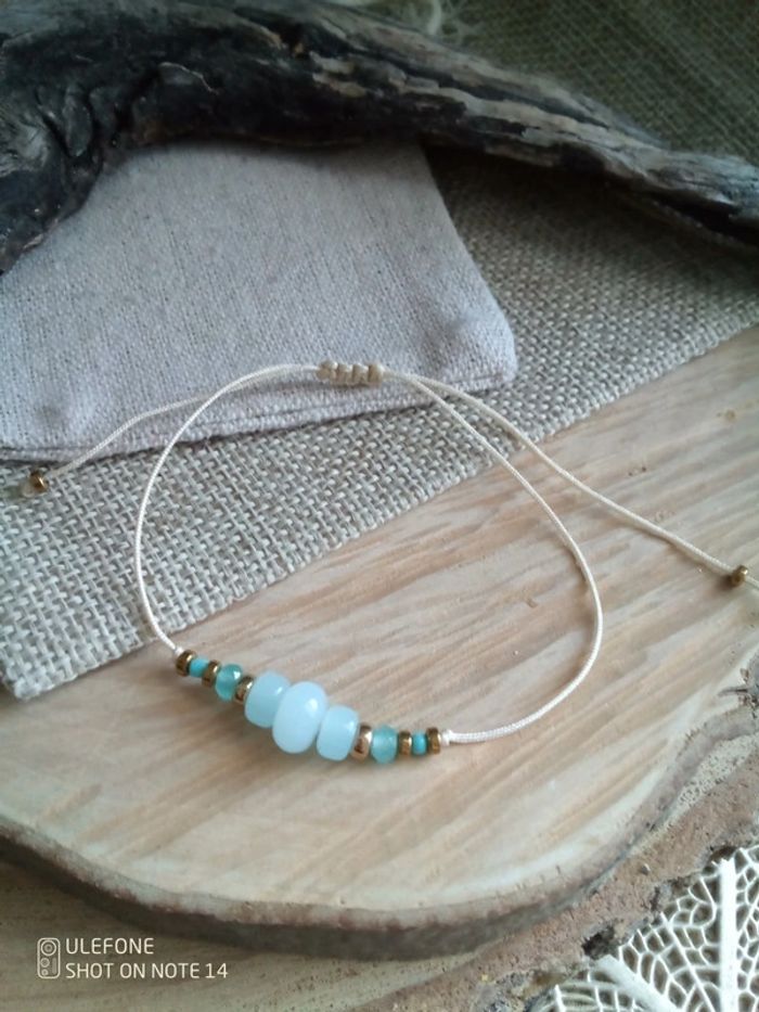 Bracelet aigue marine - photo numéro 2