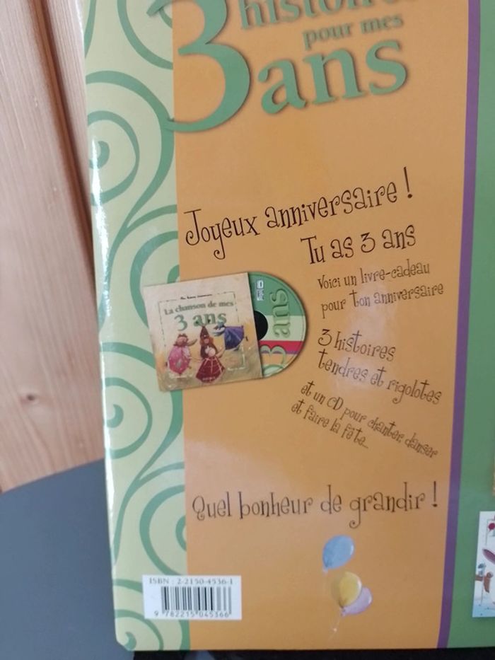 Livre 3 histoires pour mes 3 ans + CD - photo numéro 3