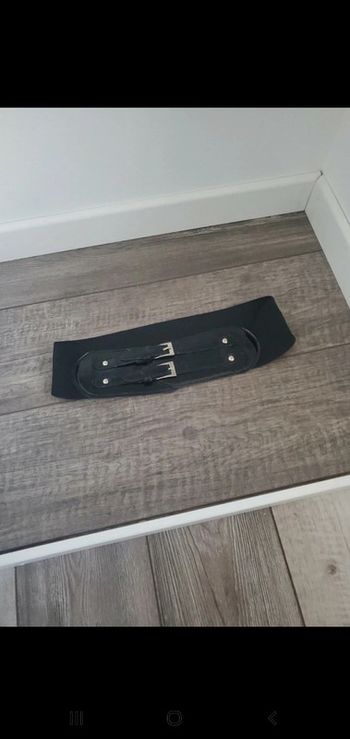 Ceinture large - noire - élastique