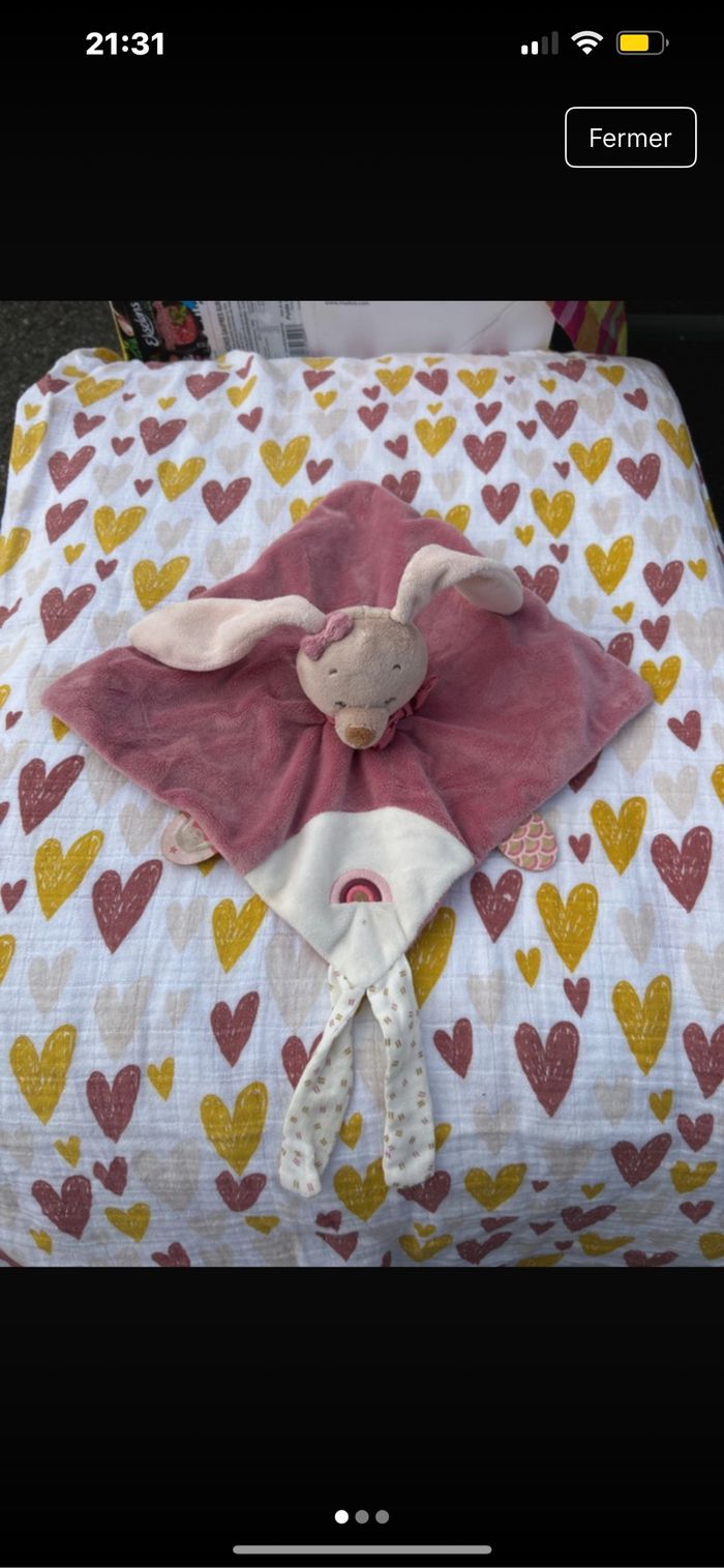 Doudou lapine Pauline nattou lapin
