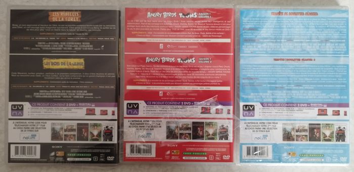Pack de 3 DVD Films Neufs 100% Fun, Pur Birds et Gourmand pour enfants - photo numéro 3