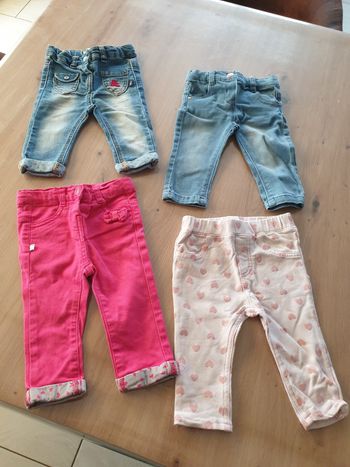 Lot de 4 pantalons 6 mois
