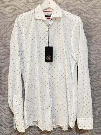 Roy Robson - Chemise à motifs, Blanche, taille L