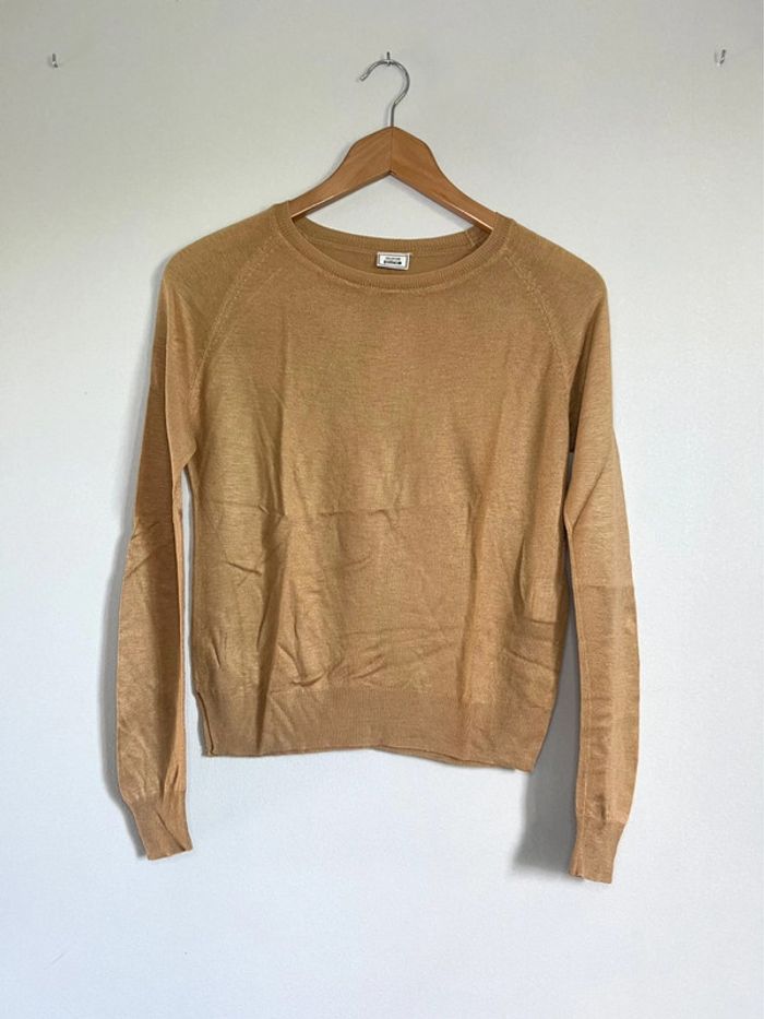 Blouse manches longues Pimkie beige marron