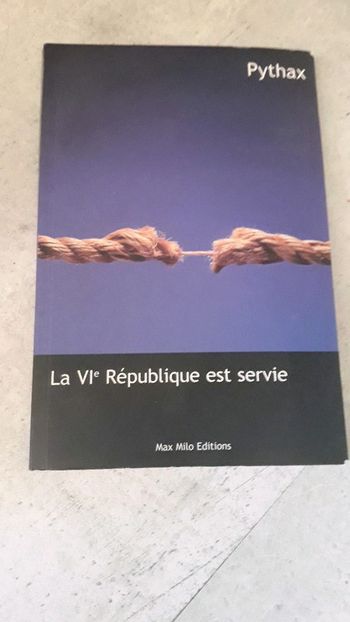 Livre La VIe république est servie