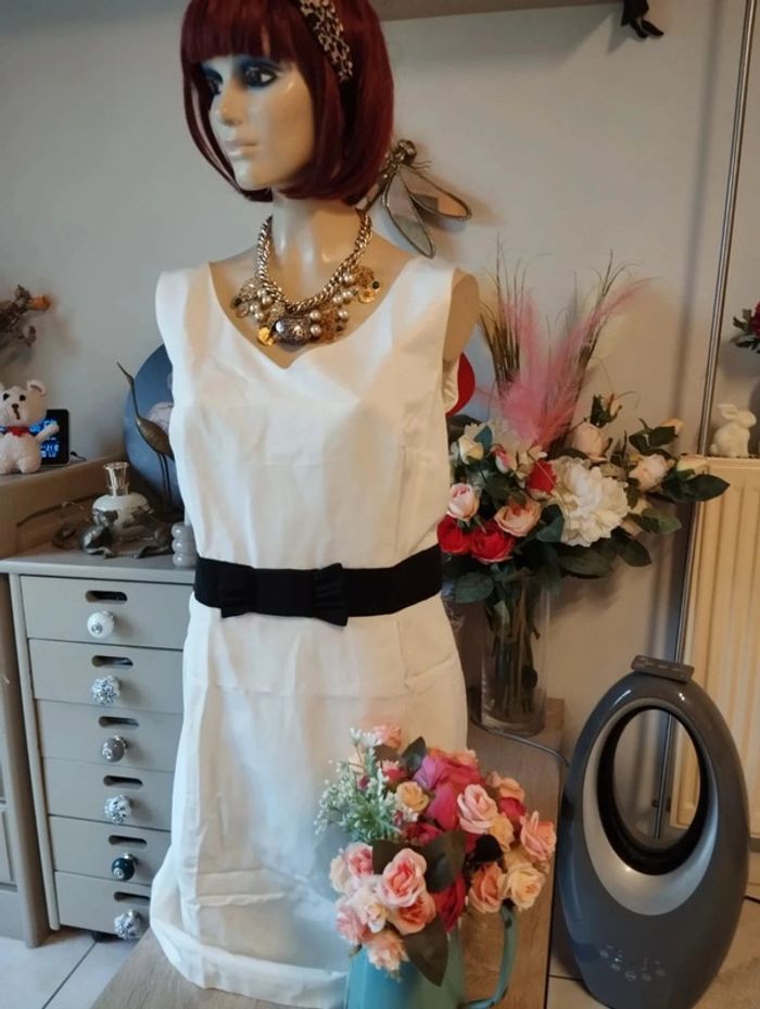 🌿Robe Chic Texturée & Noeud Antonelle T44/46🌿 - photo numéro 3