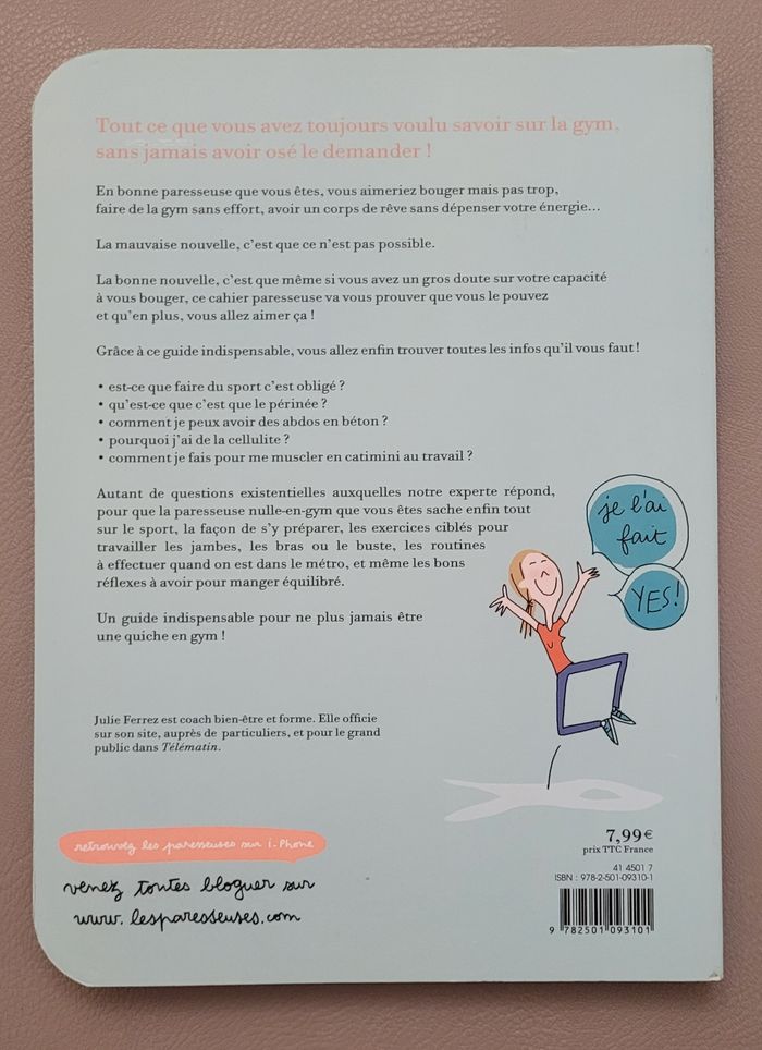 Le cahier de gym des paresseuses - photo numéro 2