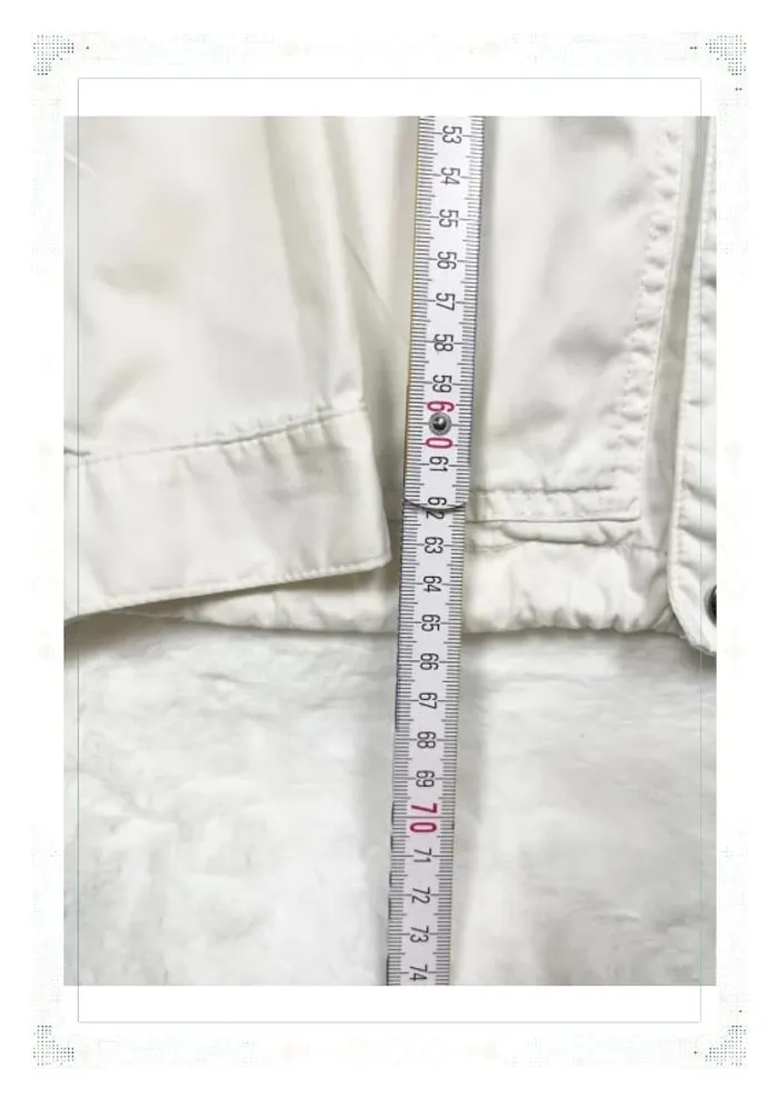 Veste Harrington Ralph Lauren blanche homme taille S coton capuche - photo numéro 9