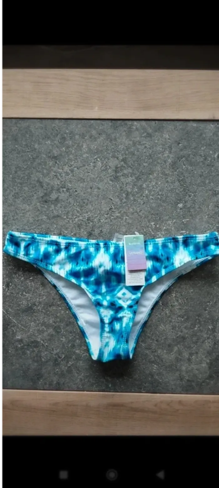 Bas de maillot de bain bleu verano taille xs - photo numéro 2