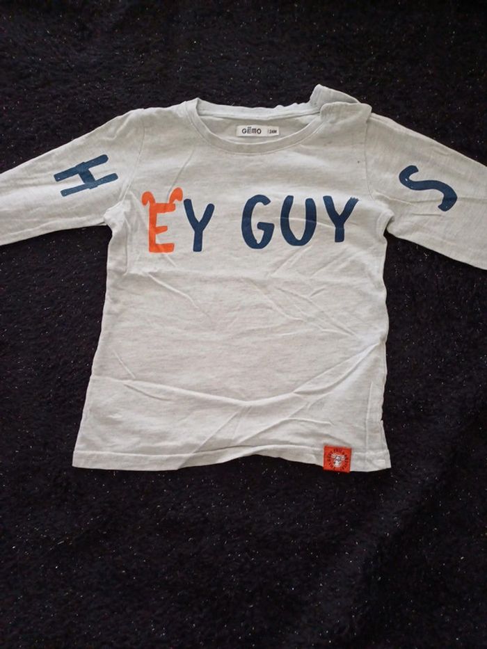 Tee shirt manches longue gémo