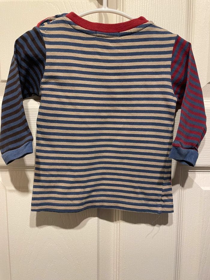 T-shirt ML Dpam 6 mois garçon - photo numéro 3