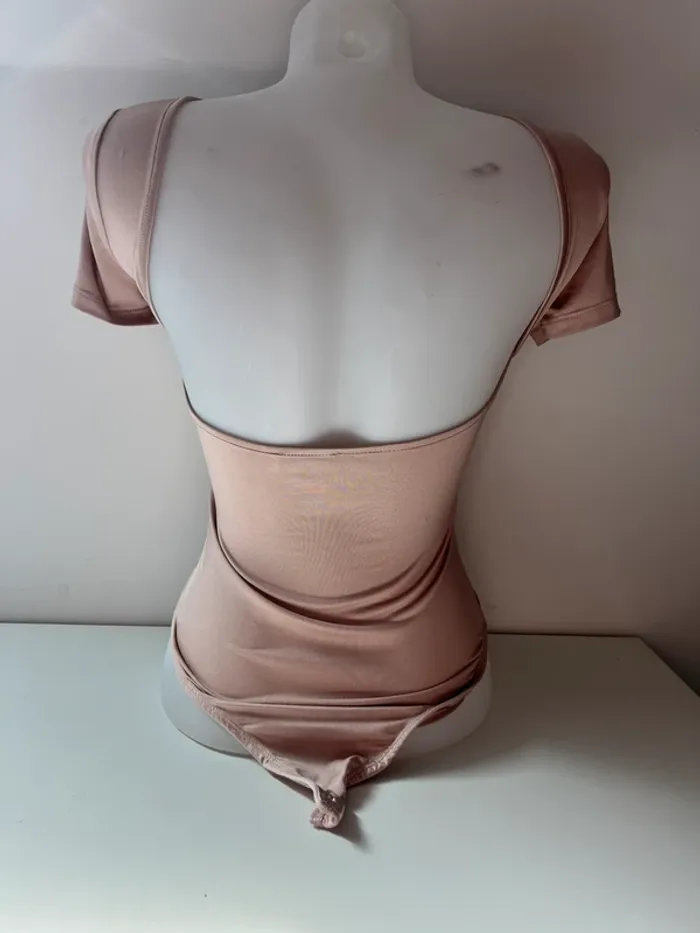 Body femme rose poudré S - photo numéro 2