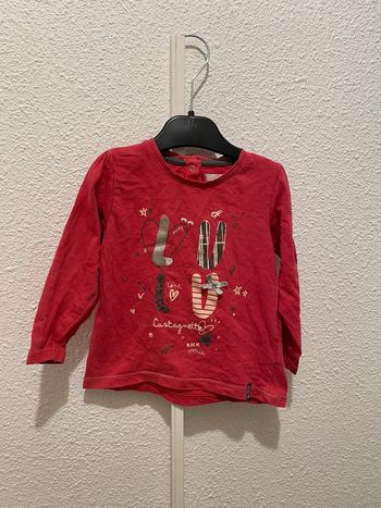 T shirt manches longues lulu castagnette 24 mois