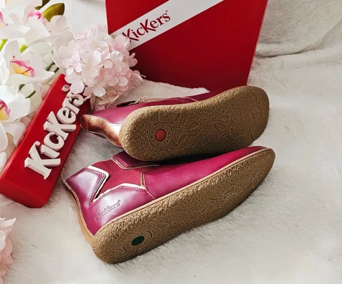 Bottes Bottines cuir Zip Kickers T38 - photo numéro 2