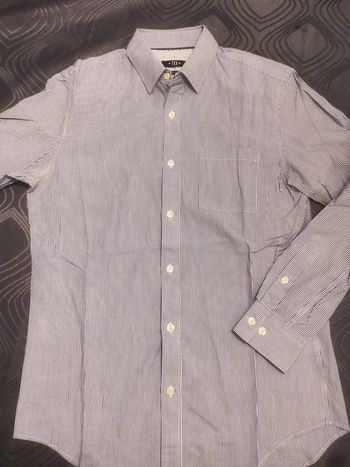 Chemise à rayures bleu t.S tex 37/38