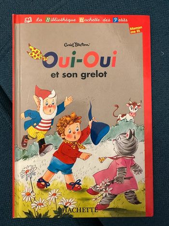 Livre album vintage Oui-Oui et son grelot Hachette bibliothèque des petits Maman me lit