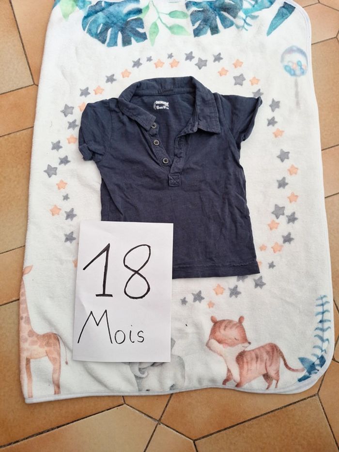 Polo en coton marine