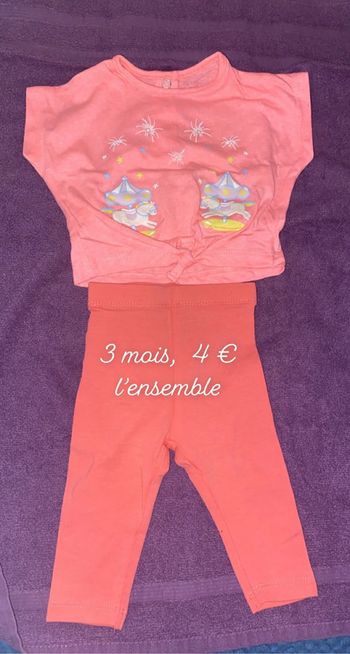 Ensemble bébé legging tee shirt