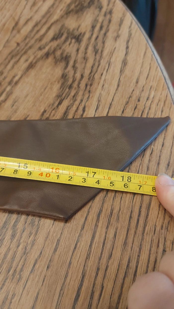 Ceinture marron en similcuir de 75cm - photo numéro 5