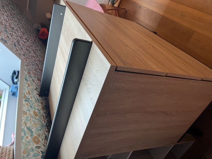 Chambre bébé complète Sauthon New York bois : lit, armoire, commode et table à langer - photo numéro 2
