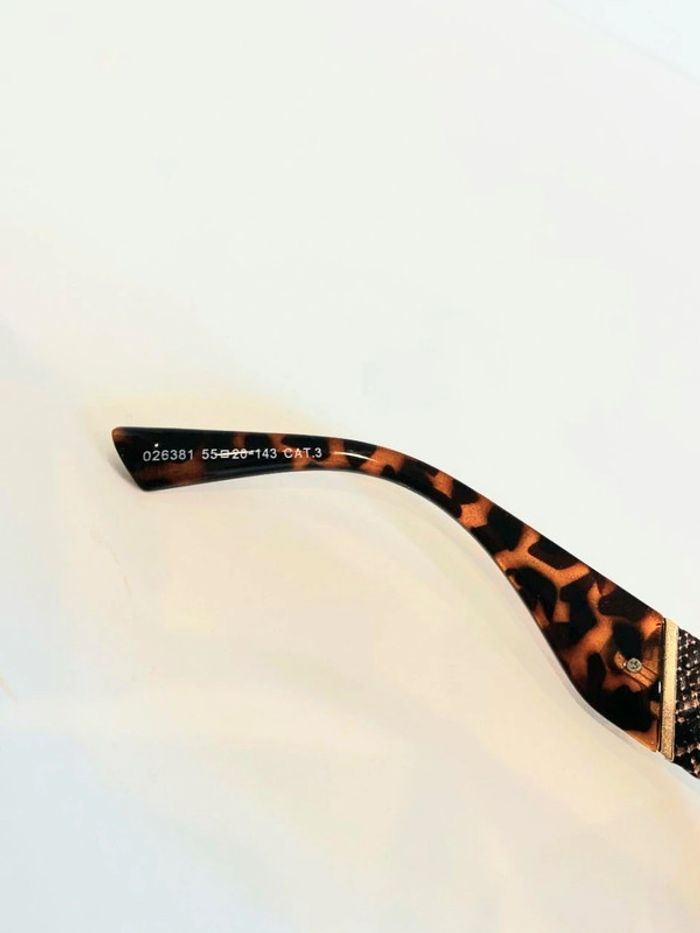 Lunette de soleil femme rectangulaire marron léopard verres dégradés uvprotection catégorie 3 - photo numéro 6