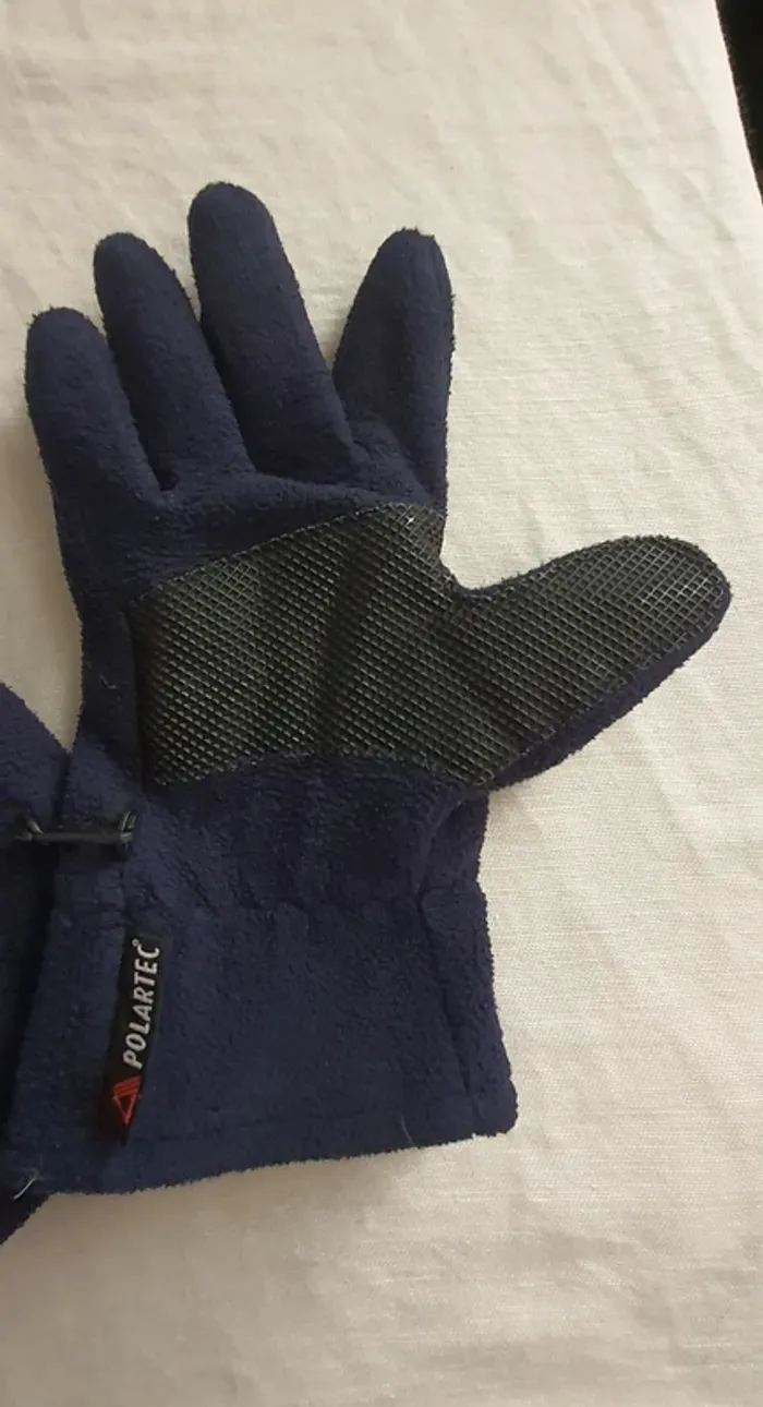 Gants polaire "Polartec" bleu taille 9 - photo numéro 3