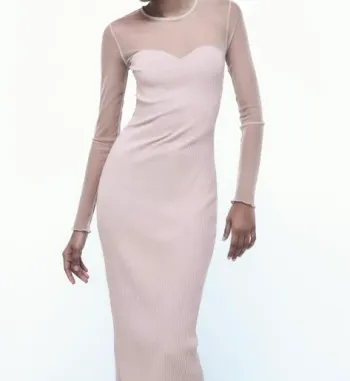Robe neuve Zara taille M couleur beige