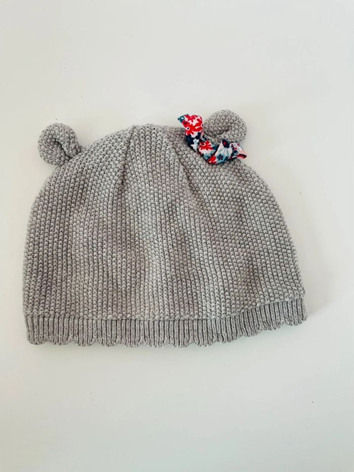 Bonnet chaud hiver fille ours chic