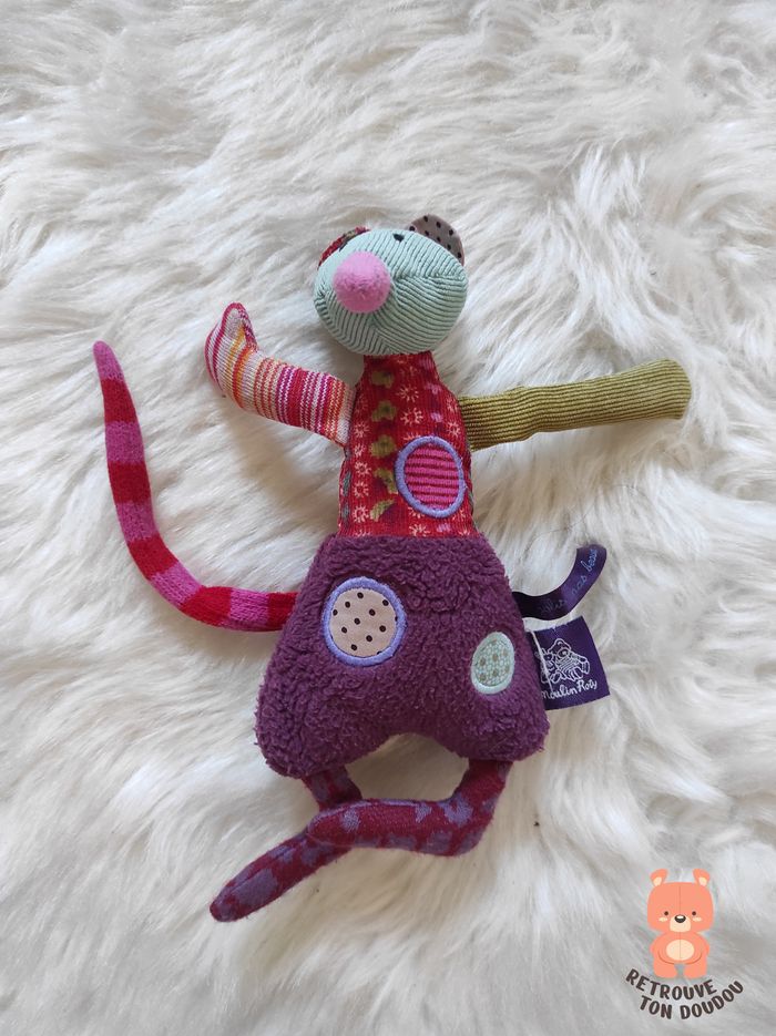 Doudou Souris Les jolis pas Beaux Moulin Roty