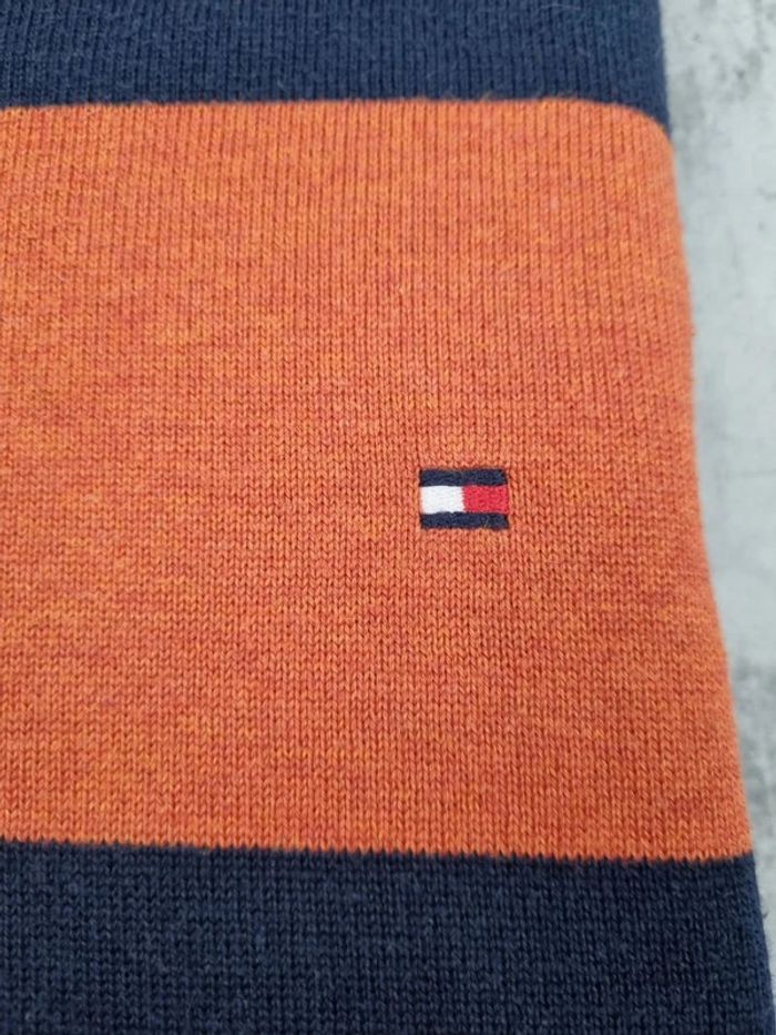 Pull col V rayé Tommy Hilfiger XL Homme – Style vintage chic, très bon état - photo numéro 5
