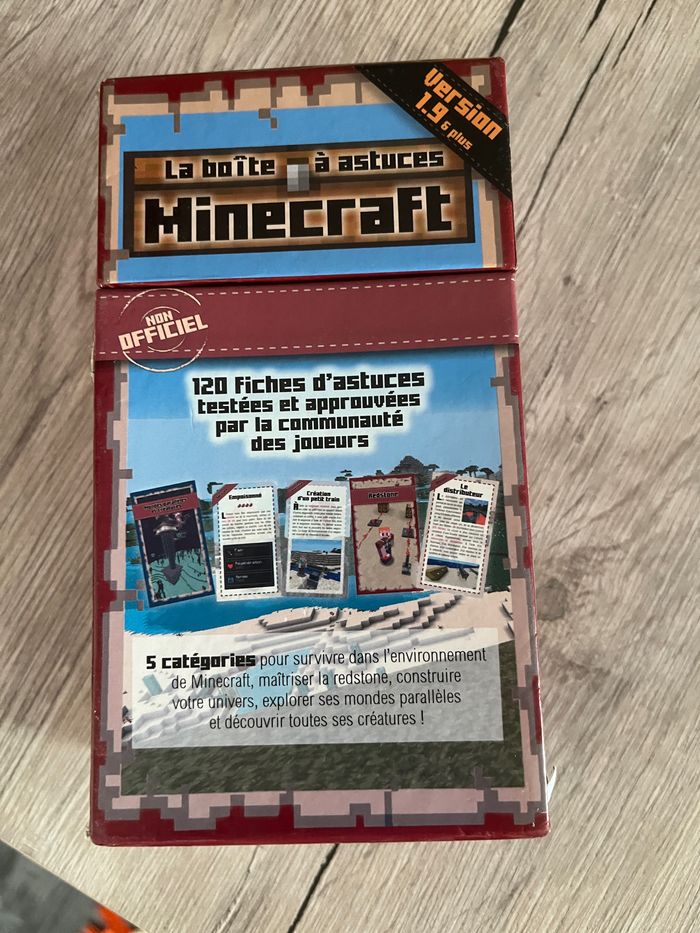 Boîte de fiches minecraft - photo numéro 2