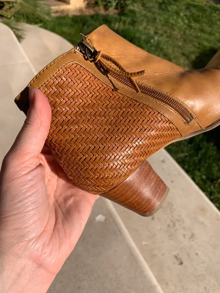 Bottines cuir marron taille 37 - photo numéro 9