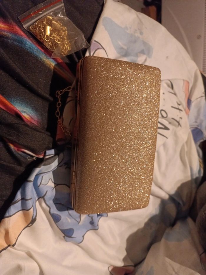 Sac Pochette doré - photo numéro 4